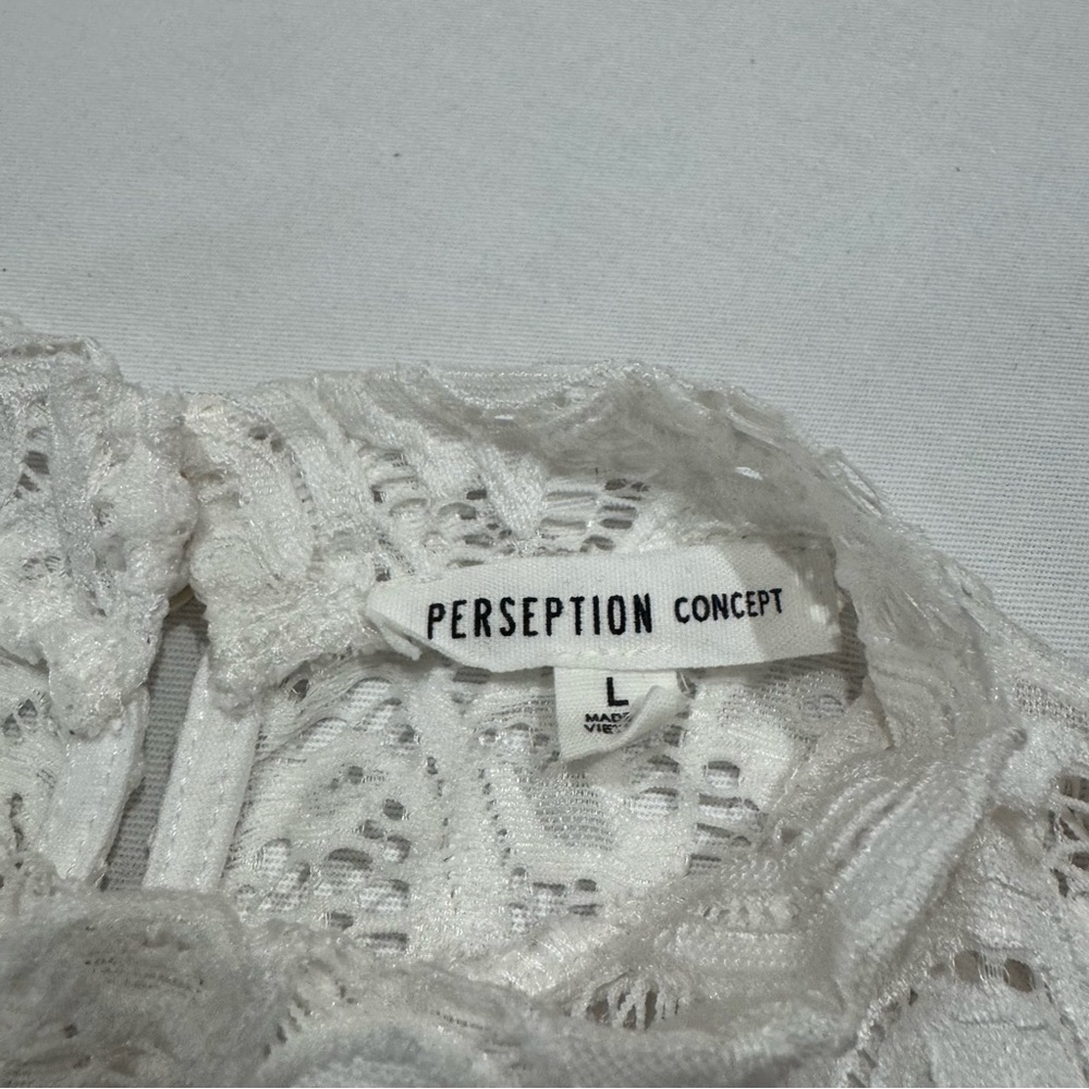 PerSeption Concept White Lace Blouse - Picture 3 of 8